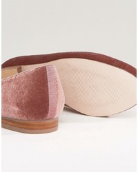 Asos Merlot Embroidered Loafer Flat Shoes