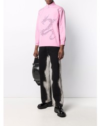 Xander Zhou Embroidered Slip On Shirt