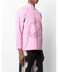 Xander Zhou Embroidered Slip On Shirt