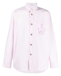 JW Anderson Logo Embroidered Cotton Shirt