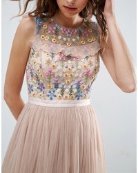 Needle & Thread Needle And Thread Floral Embroidery Midi Skater Dress