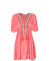 Pink Embroidered Party Dress