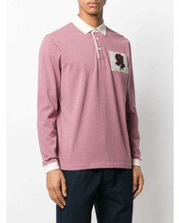 Kent & Curwen Embroidered Rose Polo Shirt