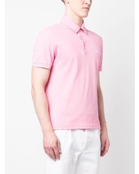 Etro Logo Embroidered Cotton Polo Shirt