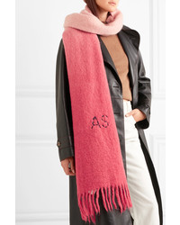 Acne Studios Kelow Two Tone Embroidered Felt Scarf
