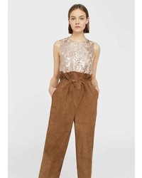 Mango Sequin Embroidery Top