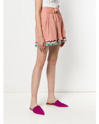 All Things Mochi Embroidered Hem Shorts