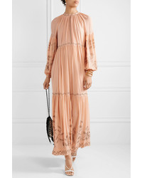 Ulla Johnson Tiana Embroidered Silk Tte Gown