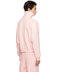 Recto Pink Embroidered Sweatshirt