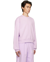 Recto Purple Embroidered Sweatshirt