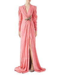 Gucci Velvet Gown With Draping