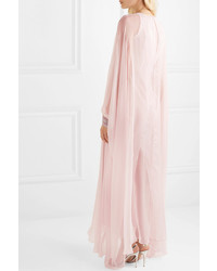 Ralph & Russo Crystal Embellished Silk Chiffon Gown