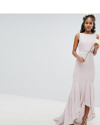 TFNC Tall Maxi Bridesmaid Dress With High Low Hem