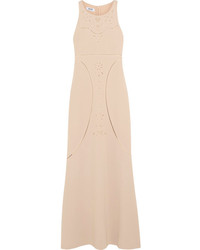 Moschino Cheap & Chic Moschino Cheap And Chic Cutout Embroidered Cady Maxi Dress