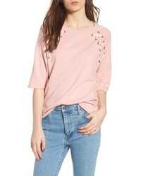 South Parade Julie Zigzag Eyelets Terry Top