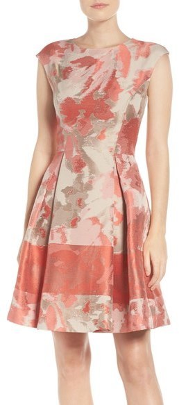 Vince Camuto Jacquard Fit Flare Dress, $158 | Nordstrom | Lookastic