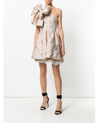 MSGM Large Bow Cocktail Dress