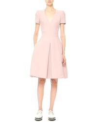 Alexander McQueen Pleated Fit Flare Dress