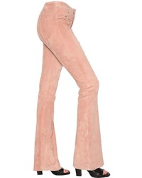 Drome Flared Stretch Suede Pants