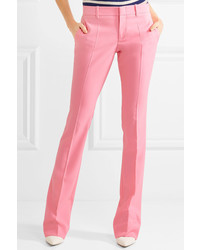 Gucci Stretch Wool Bootcut Pants Pastel Pink