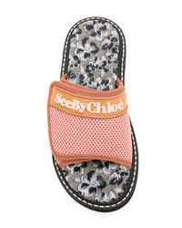See by Chloe See By Chlo Printed Insole Pool Slides