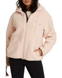 Pink Fleece Zip Sweater