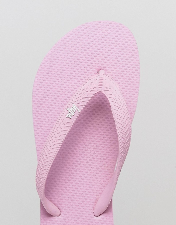 Hype Flip Flops In Pink 24 Asos Lookastic