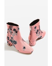 Topshop Blooming Floral Ankle Boots