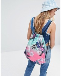 Hype Soft Floral Drawstring Backpack