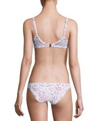 Zimmermann Zephyr Two Piece Quilted Floral Bikini Top Bottom