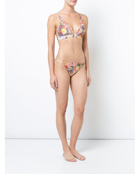 Zimmermann Deep V Neck Floral Bikini