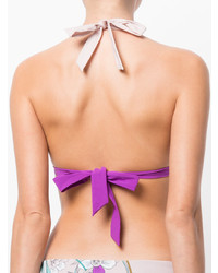 Carine Gilson Floral Soft Triangle Bikini Top