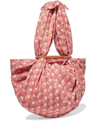 Emily Levine Tokyo Knotted Floral Print Cotton Voile Tote