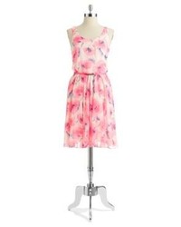 Betsey Johnson Floral Fit And Flare Dress