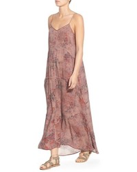 Hinge Floral Print Maxi Dress