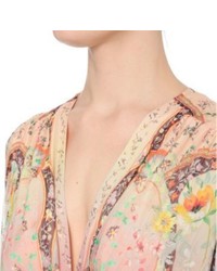 Etro Paisley Print Silk Chiffon Maxi Dress