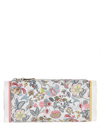Edie Parker Lara Soft Floral Clutch Bag Pink