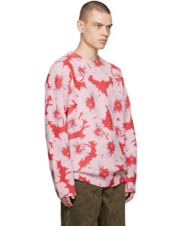 Dries Van Noten Red Floral Sweater