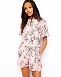 Warehouse Drawn Floral 40s Top