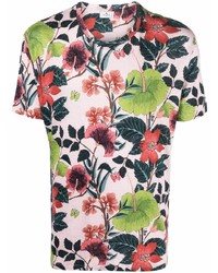 Etro Garden Print Linen T Shirt