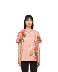 Givenchy Pink Flowers T Shirt
