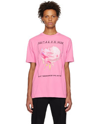 1017 Alyx 9Sm Pink Icon Flower T Shirt