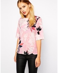 Warehouse Placet Floral Elbow Tee