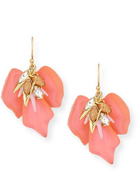 Alexis Bittar Floral Punk Orchid Drop Earrings