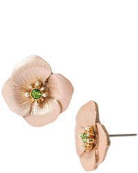 Betsey Johnson Flower Stud Earrings