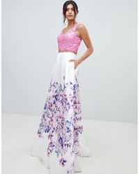 Forever Unique Floral Skirt Prom Dress