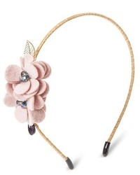 Capsule By Cara Soft Floral Headband Pink Rose