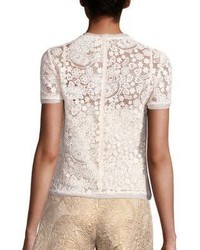 RED Valentino Floral Lace Top