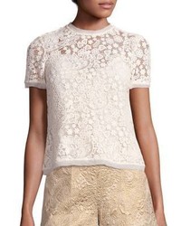 RED Valentino Floral Lace Top