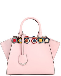 Fendi Mini 3jours Leather Bag W Floral Studs